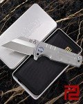 Titanium Tactical Folding Knife with S35VN Steel Blade