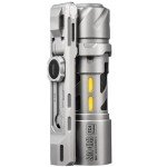 Titanium EDC Rechargeable Flashlight with Magnetic Bracket