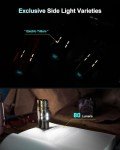 Titanium EDC Rechargeable Flashlight with Magnetic Bracket