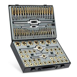86pc Titanium Coated Tap and Die Set