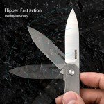 OLITANS T025 Mini Folding Titanium Pocket Knife