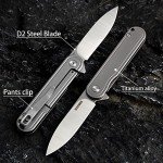 OLITANS T025 Mini Folding Titanium Pocket Knife