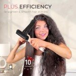 Titanium Ionic Hair Straightener Brush - TYMO Ring Plus