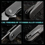 OLITANS T025 Mini Folding Titanium Pocket Knife