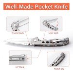 Titanium Pocket Knife Set - 3.4" Folding Knives