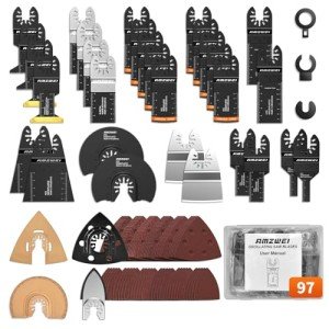 97-Piece Titanium Oscillating Tool Blade Set