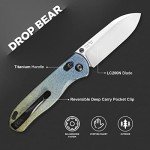 Kizer Drop Bear Titanium Folding Pocket Knife