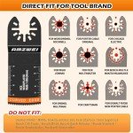 97-Piece Titanium Oscillating Tool Blade Set