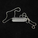 Titanium EDC Cremation Urn Necklace with Engraving