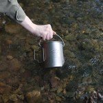 SANTTA 700mL Lightweight Titanium Camping Mug Pot