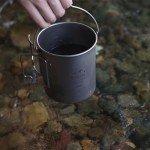 SANTTA 700mL Lightweight Titanium Camping Mug Pot