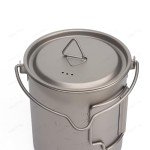 SANTTA 700mL Lightweight Titanium Camping Mug Pot