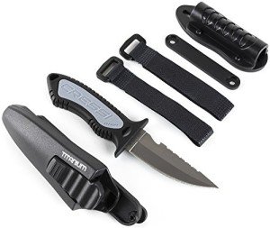 Cressi Black Titanium Grip - 6.8 Inch