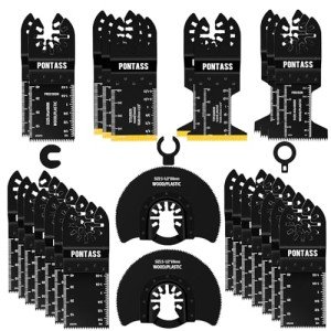 27-Piece Titanium Oscillating Tool Blade Set