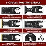 27-Piece Titanium Oscillating Tool Blade Set