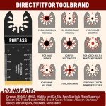 27-Piece Titanium Oscillating Tool Blade Set
