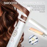 Titanium 2-in-1 Travel Curling Wand & Flat Iron