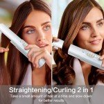 Titanium 2-in-1 Travel Curling Wand & Flat Iron