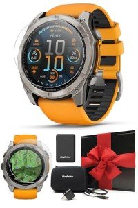 Garmin Fenix 8 Titanium Multisport GPS Smartwatch Bundle