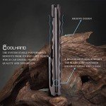 Titanium Frame Lock Folding Knife with Damascus Blade