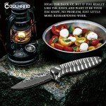 Titanium Frame Lock Folding Knife with Damascus Blade