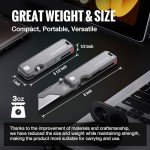 Premium Titanium Folding Utility Knife with Extra Blades