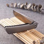 KATSU Folding Pocket Knife with Titanium Handle