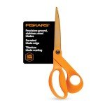 Fiskars 9" Titanium Precision Garden Shears, Orange