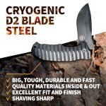 Rapid Fire Blackout Large Folding Knife for EDC