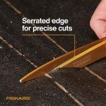 Fiskars 9" Titanium Precision Garden Shears, Orange