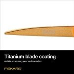 Fiskars 9" Titanium Precision Garden Shears, Orange