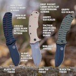 Rapid Fire Blackout Large Folding Knife for EDC