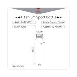 Keith Titanium Plastic-Free Sport Bottle - 23.6 oz