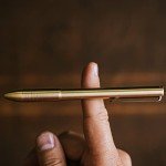 Titanium Stonewashed Bolt Action Pen by BIG IDEA DESIGN