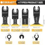 30 PCS Universal Titanium Oscillating Tool Blades