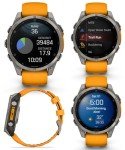 Garmin Fenix 8 Titanium GPS Smartwatch with Earbuds