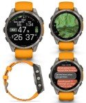Garmin Fenix 8 Titanium GPS Smartwatch with Earbuds