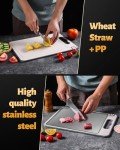 Double-Sided Titanium Cutting Board with Knife Sharpener