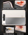 Double-Sided Titanium Cutting Board with Knife Sharpener