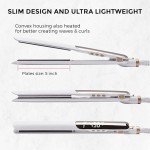 Rozamor Titanium Flat Iron Hair Straightener, 1 Inch