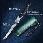 TURENZ Lightweight Titanium Folding Knife with Sheath