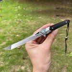 TURENZ Lightweight Titanium Folding Knife with Sheath