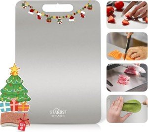 Titanium Double-Sided Cutting Board for Kitchen Use