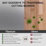 Titanium & Steel Double Sided Cutting Board Set