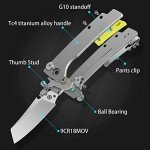 OLITANS T024 Lightweight Titanium Folding Knife
