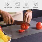 Titanium & Steel Double Sided Cutting Board Set