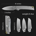 OLITANS T024 Lightweight Titanium Folding Knife