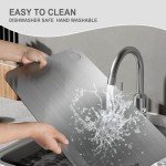 Titanium & Steel Double Sided Cutting Board Set