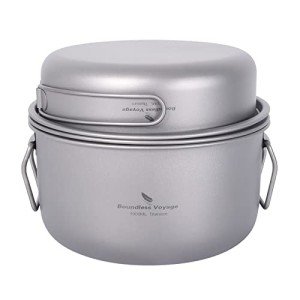 Titanium 1900mL Pot & 900mL Fry Pan Set