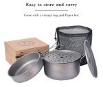 Titanium 1900mL Pot & 900mL Fry Pan Set